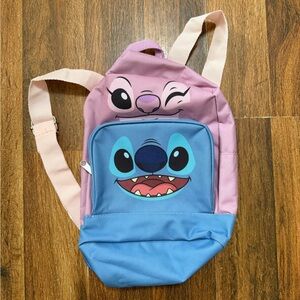 Disney Stitch and Angel Kids Backpack - Pink and Blue